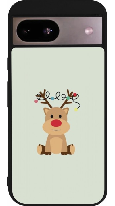 Coque Google Pixel 8a - Silicone rigide noir Christmas 22 baby reindeer