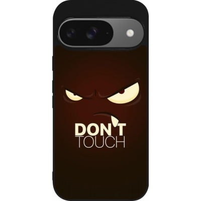 Coque Google Pixel 9 / Pixel 9 Pro - Silicone rigide noir Angry Dont Touch