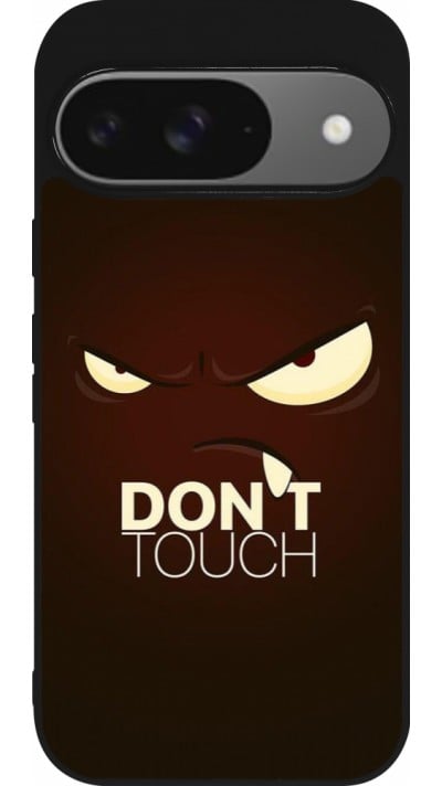 Coque Google Pixel 9 / Pixel 9 Pro - Silicone rigide noir Angry Dont Touch