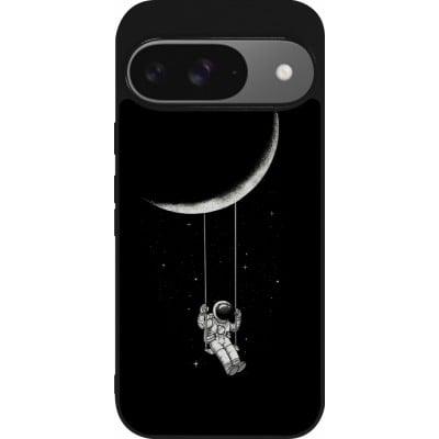 Coque Google Pixel 9 / Pixel 9 Pro - Silicone rigide noir Astro balançoire