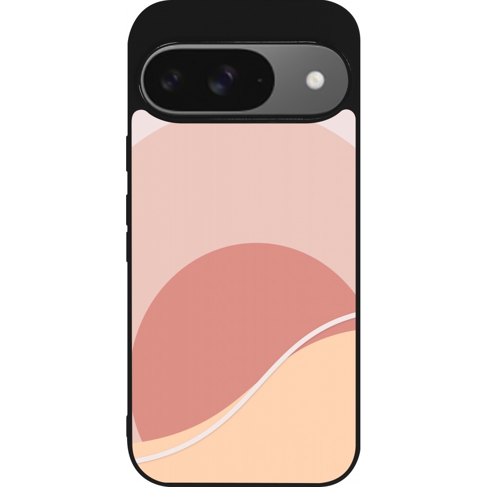 Coque Google Pixel 9 / Pixel 9 Pro - Silicone rigide noir Autumn 22 abstract sunrise