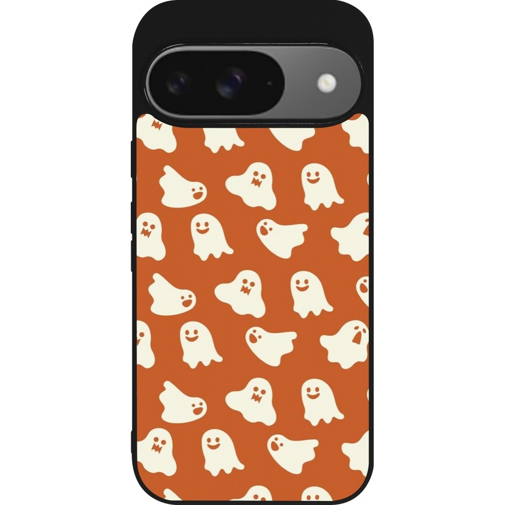 Coque Google Pixel 9 / Pixel 9 Pro - Silicone rigide noir Autumn 2024 mini ghosts