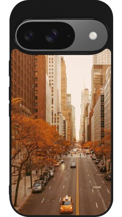 Coque Google Pixel 9 / Pixel 9 Pro - Silicone rigide noir Autumn 2024 New York city