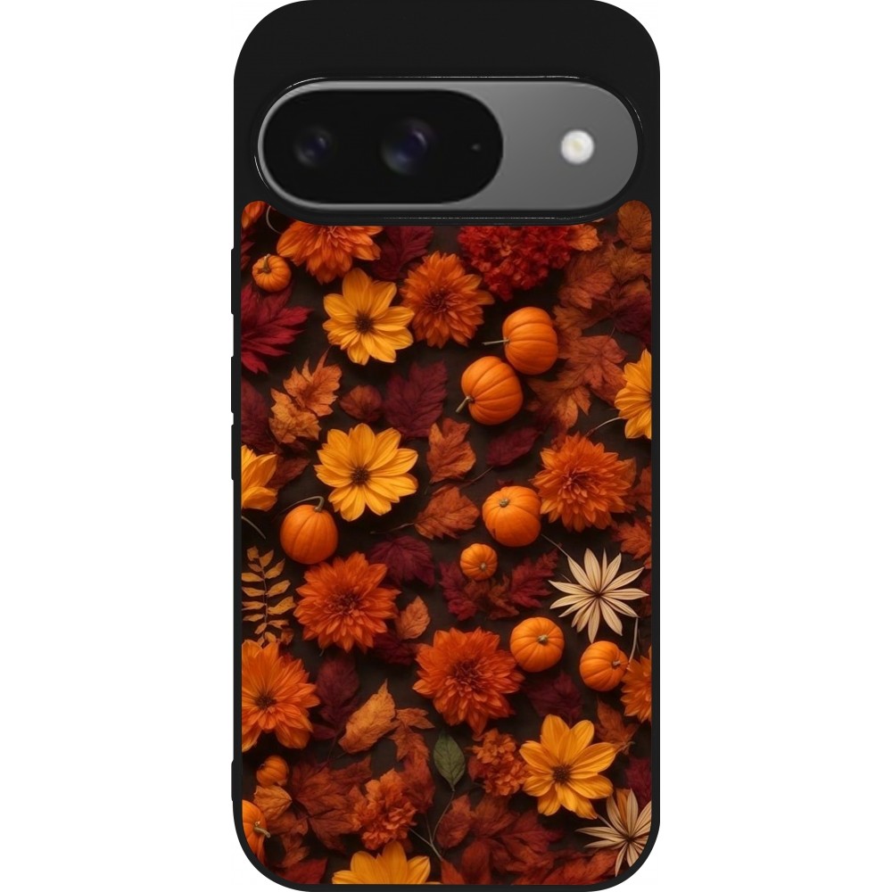 Coque Google Pixel 9 / Pixel 9 Pro - Silicone rigide noir Autumn 2024 potpourri