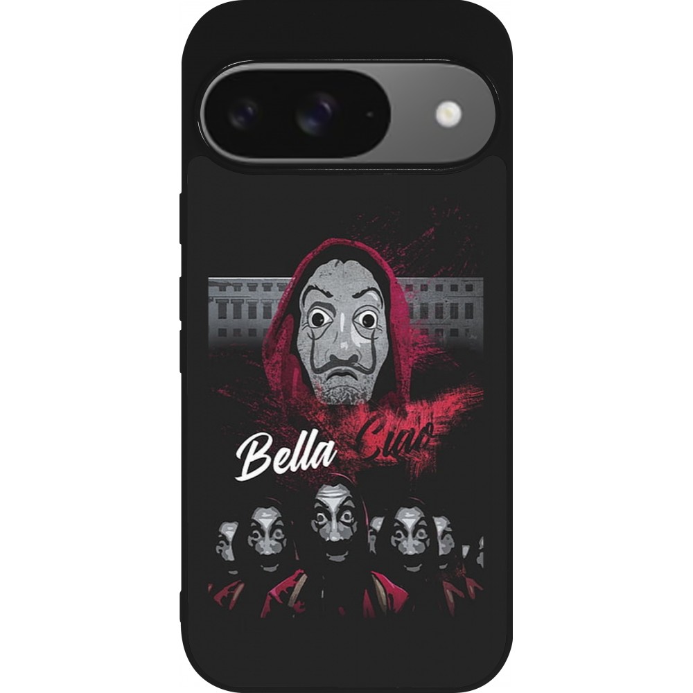 Coque Google Pixel 9 / Pixel 9 Pro - Silicone rigide noir Bella Ciao