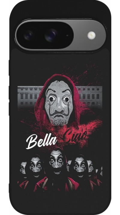 Coque Google Pixel 9 / Pixel 9 Pro - Silicone rigide noir Bella Ciao