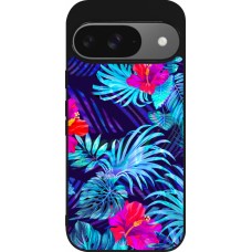 Coque Google Pixel 9 / Pixel 9 Pro - Silicone rigide noir Blue Forest