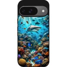 Coque Google Pixel 9 / Pixel 9 Pro - Silicone rigide noir Bora Bora Mer et Merveilles