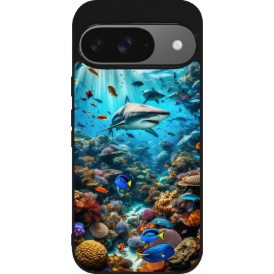 Coque Google Pixel 9 / Pixel 9 Pro - Silicone rigide noir Bora Bora Mer et Merveilles