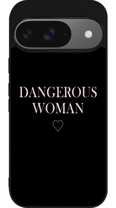 Coque Google Pixel 9 / Pixel 9 Pro - Silicone rigide noir Dangerous woman