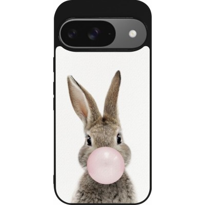 Coque Google Pixel 9 / Pixel 9 Pro - Silicone rigide noir Easter 2023 bubble gum bunny