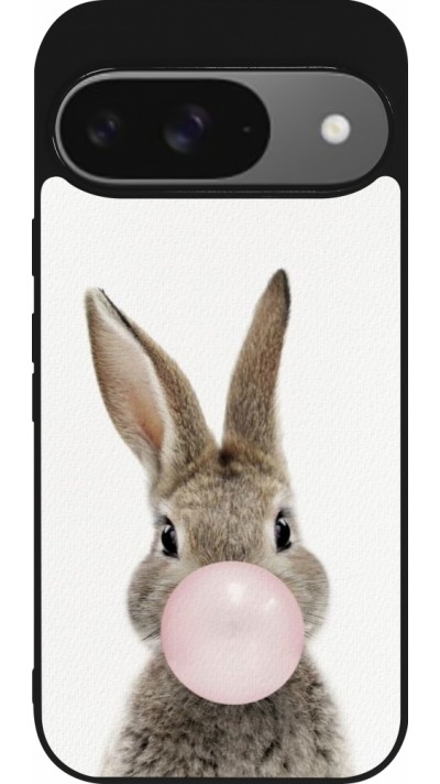 Coque Google Pixel 9 / Pixel 9 Pro - Silicone rigide noir Easter 2023 bubble gum bunny