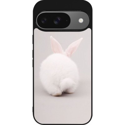 Coque Google Pixel 9 / Pixel 9 Pro - Silicone rigide noir Easter 2024 bunny butt