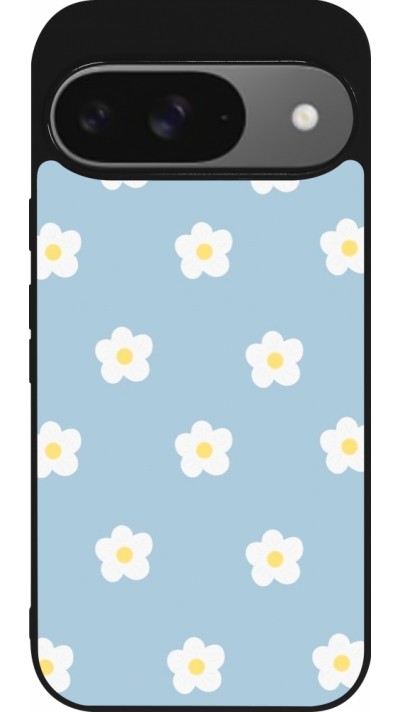 Coque Google Pixel 9 / Pixel 9 Pro - Silicone rigide noir Easter 2024 daisy flower