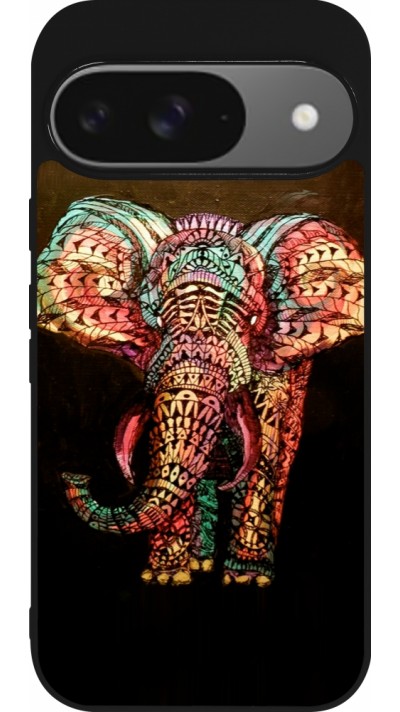 Coque Google Pixel 9 / Pixel 9 Pro - Silicone rigide noir Elephant 02