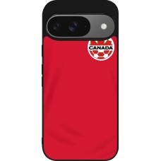 Google Pixel 9 / Pixel 9 Pro Case Hülle - Silikon schwarz Kanada 2022 personalisierbares Fussballtrikot