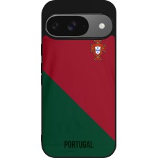 Coque Google Pixel 9 / Pixel 9 Pro - Silicone rigide noir Maillot de football Portugal 2022