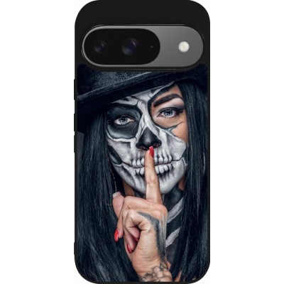 Coque Google Pixel 9 / Pixel 9 Pro - Silicone rigide noir Halloween 18 19