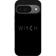 Coque Google Pixel 9 / Pixel 9 Pro - Silicone rigide noir Halloween 22 witch word