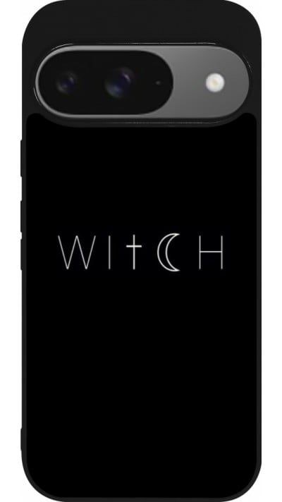 Coque Google Pixel 9 / Pixel 9 Pro - Silicone rigide noir Halloween 22 witch word