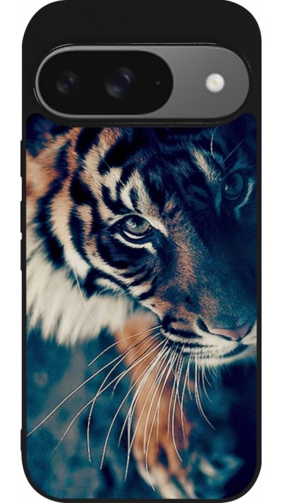 Coque Google Pixel 9 / Pixel 9 Pro - Silicone rigide noir Incredible Lion