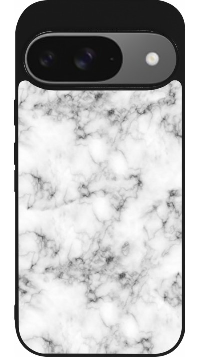 Coque Google Pixel 9 / Pixel 9 Pro - Silicone rigide noir Marble 01