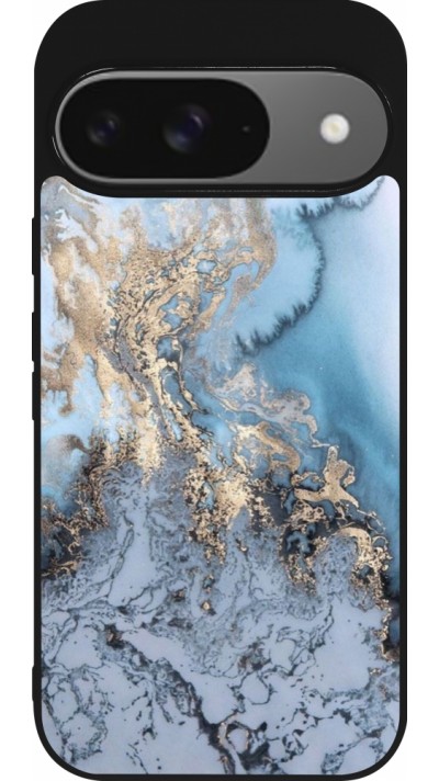 Coque Google Pixel 9 / Pixel 9 Pro - Silicone rigide noir Marble 04