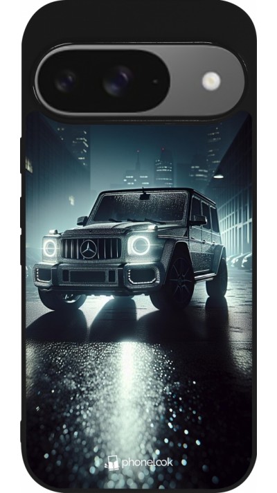 Coque Google Pixel 9 / Pixel 9 Pro - Silicone rigide noir Mercedes G AMG Night