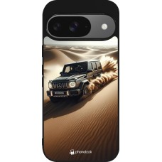 Coque Google Pixel 9 / Pixel 9 Pro - Silicone rigide noir Mercedes G Drift Desert