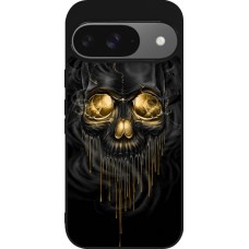 Coque Google Pixel 9 / Pixel 9 Pro - Silicone rigide noir Skull 02