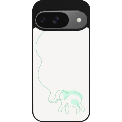 Coque Google Pixel 9 / Pixel 9 Pro - Silicone rigide noir Spring 23 baby elephant