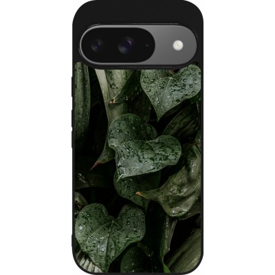 Coque Google Pixel 9 / Pixel 9 Pro - Silicone rigide noir Spring 23 fresh plants