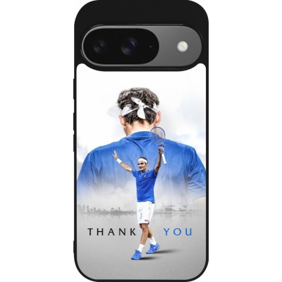 Coque Google Pixel 9 / Pixel 9 Pro - Silicone rigide noir Thank you Roger