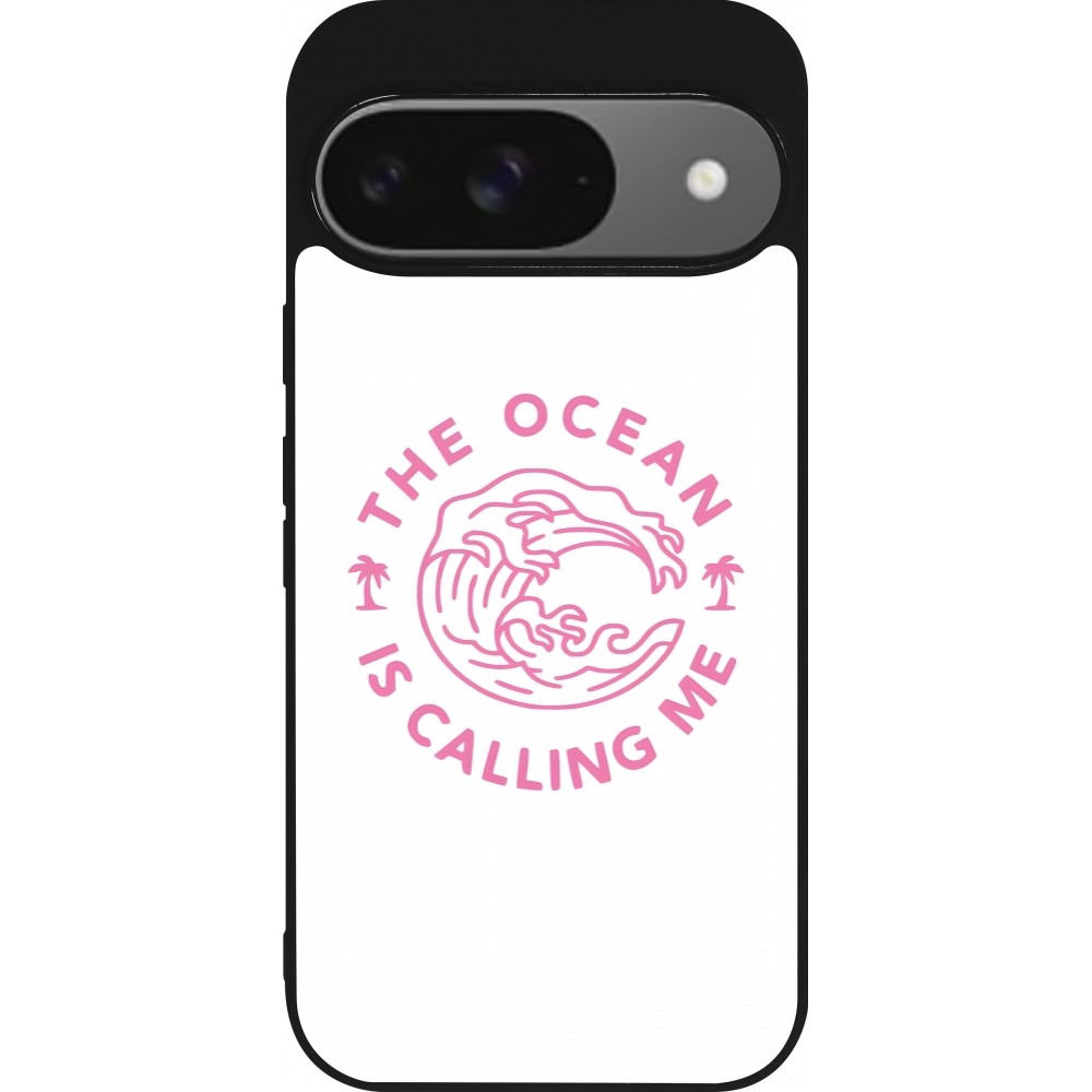 Coque Google Pixel 9 / Pixel 9 Pro - Silicone rigide noir The Ocean is calling me