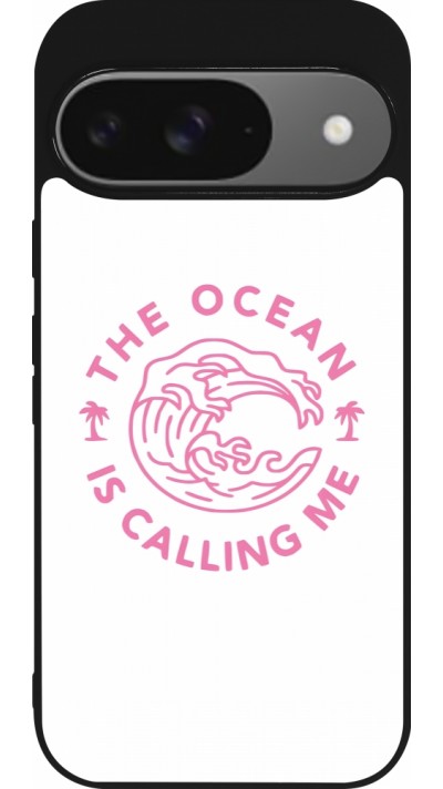 Coque Google Pixel 9 / Pixel 9 Pro - Silicone rigide noir The Ocean is calling me