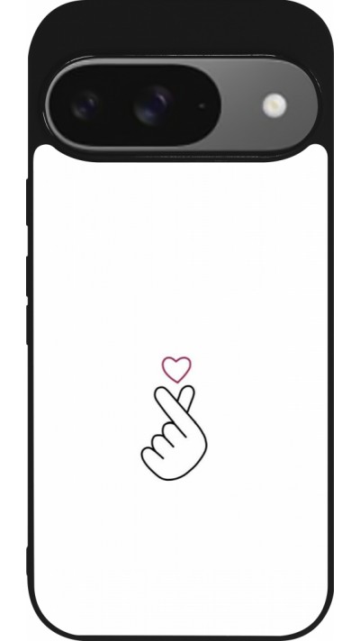 Coque Google Pixel 9 / Pixel 9 Pro - Silicone rigide noir Valentine 2024 heat by Millennials