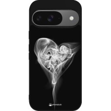 Coque Google Pixel 9 / Pixel 9 Pro - Silicone rigide noir Valentine 2022 Black Smoke