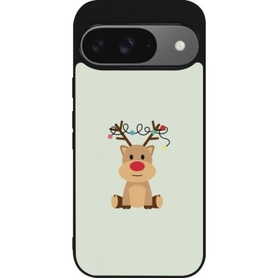 Coque Google Pixel 9 / Pixel 9 Pro - Silicone rigide noir Christmas 22 baby reindeer