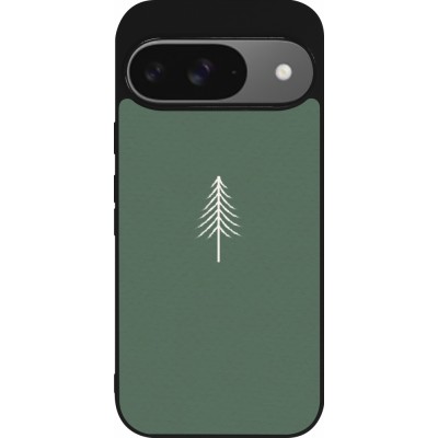 Coque Google Pixel 9 / Pixel 9 Pro - Silicone rigide noir Christmas 22 minimalist tree