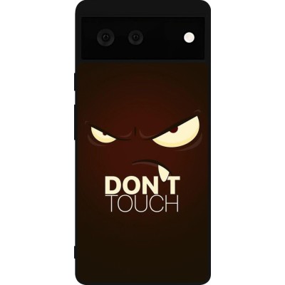 Coque Google Pixel 6 - Silicone rigide noir Angry Dont Touch