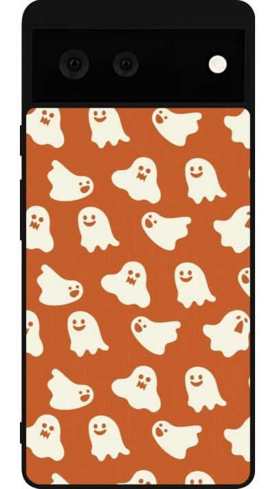 Coque Google Pixel 6 - Silicone rigide noir Autumn 2024 mini ghosts