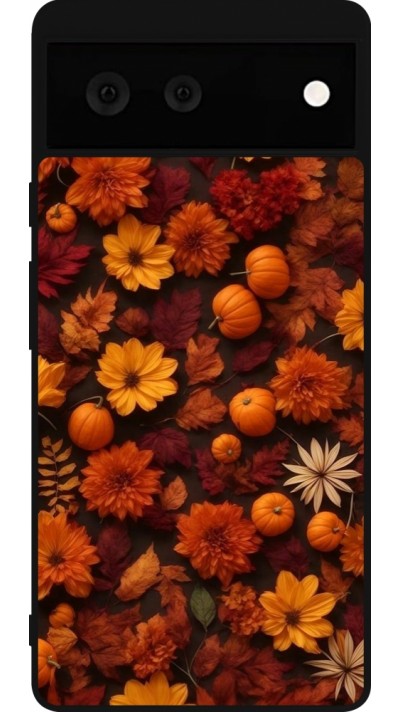 Coque Google Pixel 6 - Silicone rigide noir Autumn 2024 potpourri