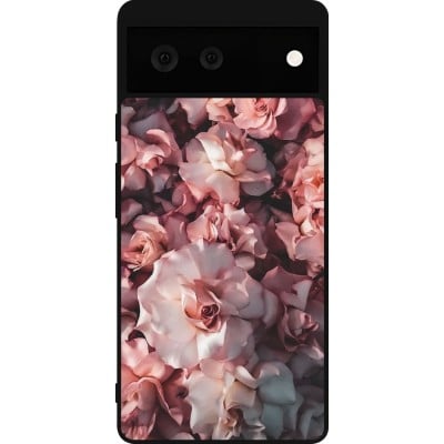 Coque Google Pixel 6 - Silicone rigide noir Beautiful Roses