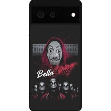 Coque Google Pixel 6 - Silicone rigide noir Bella Ciao