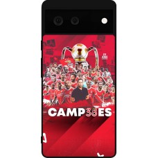 Coque Google Pixel 6 - Silicone rigide noir Benfica Campeoes 2023