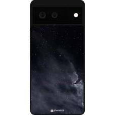 Coque Google Pixel 6 - Silicone rigide noir Black Sky Clouds