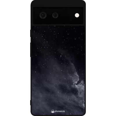 Coque Google Pixel 6 - Silicone rigide noir Black Sky Clouds