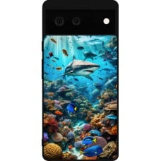 Coque Google Pixel 6 - Silicone rigide noir Bora Bora Mer et Merveilles