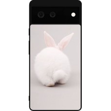 Coque Google Pixel 6 - Silicone rigide noir Easter 2024 bunny butt