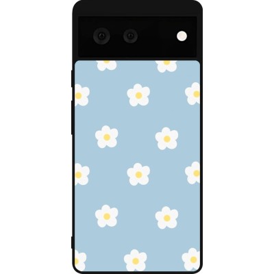 Coque Google Pixel 6 - Silicone rigide noir Easter 2024 daisy flower